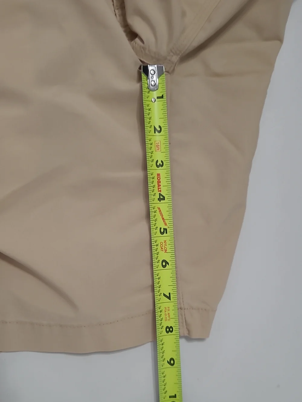 Mountain Khakis Flat Front Organic Cotton Blend Shorts size 33x8